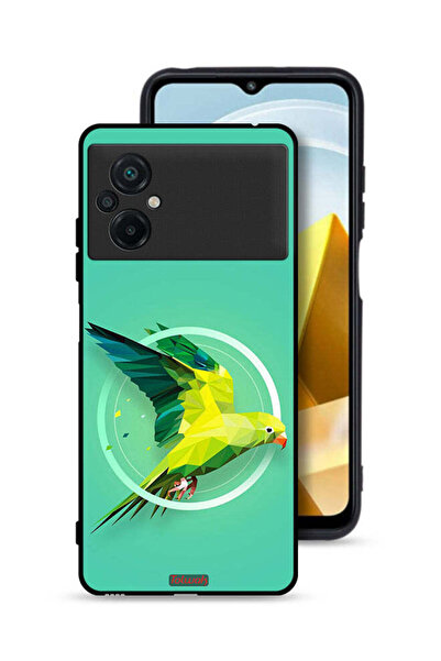 Tolwak غطاء حماية لهاتف Xiaomi Poco M5 4G بتصميم فن تجريدي ببغاء