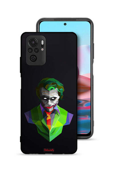 Tolwak Xiaomi Redmi Note 10 4G Protective Case Cover Joker Abstract Art