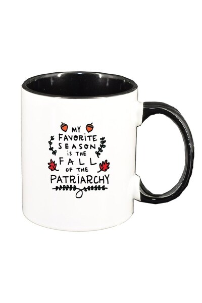 INOVATIX Персонализирана бяла чаша, патриархат, черен интериор, D1478, INOVAT...