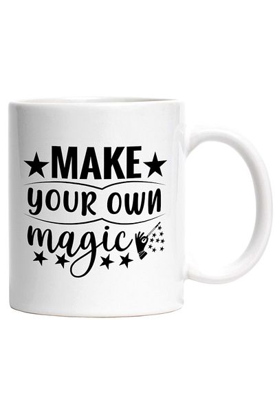 INOVATIX Personalized white mug, for those who create their own magic, INOVATIX®. 330ml