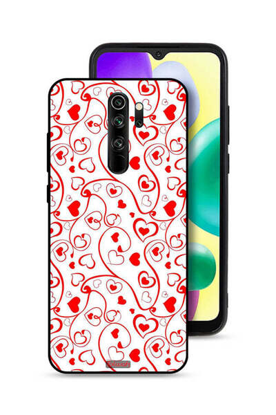 Tolwak Xiaomi Redmi Note 8 Pro Protective Case Cover Hearts Pattern