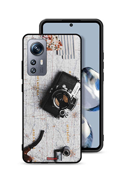 Tolwak غطاء حماية لهاتف Xiaomi 12S بتصميم كاميرا عتيقة