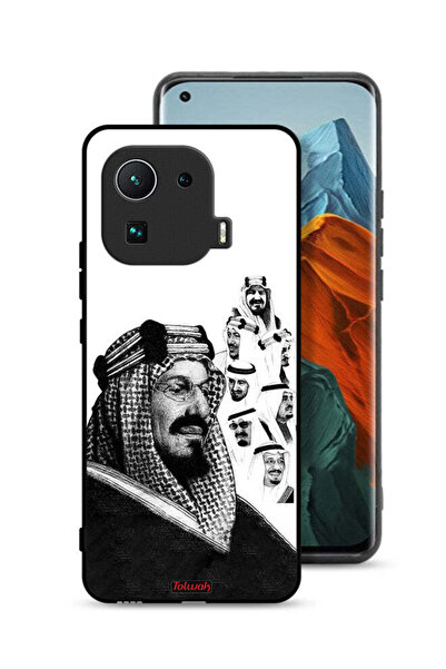 Tolwak غطاء حماية لهاتف شاومي مي 11 برو، ملصق فني أبيض وأسود لملوك المملكة ال...