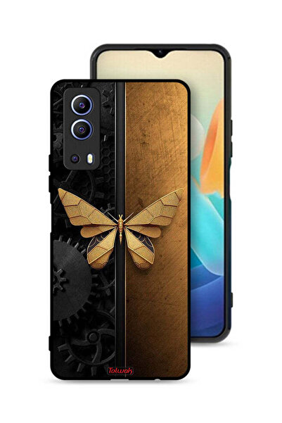 Tolwak غطاء حماية لهاتف Vivo iQOO Z3 5G بتصميم فراشة فولاذية