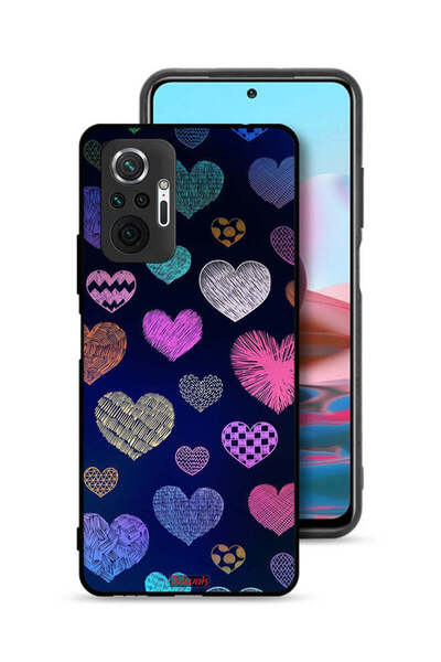 Tolwak غطاء حماية لهاتف شاومي ريدمي نوت 10 برو 4G بنقشة قلوب داجا