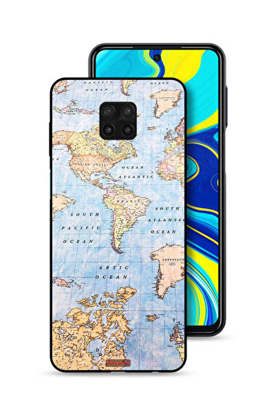Tolwak غطاء حماية لهاتف شاومي ريدمي نوت 9 برو - خريطة العالم