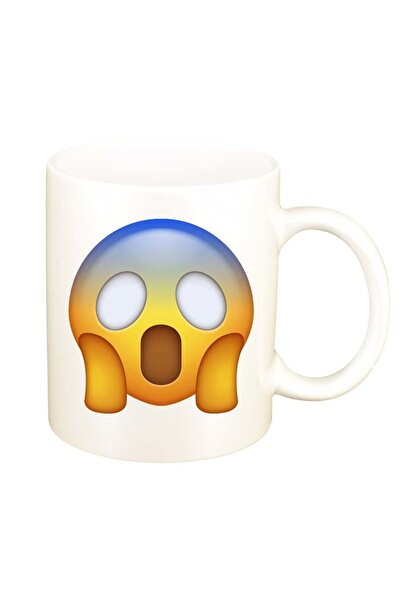 INOVATIX Cană albă personalizată, Emoji WooW, D32, INOVATIX®. 330 ml