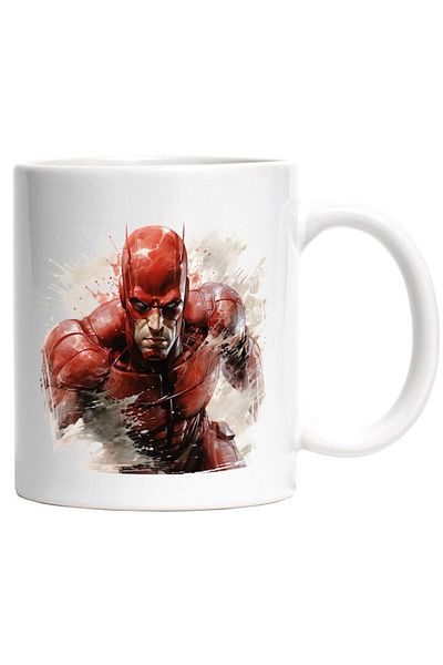 INOVATIX Personalized white mug, Daredevil, Marvel, Superheroes, Water, Costume, Matt Murdock, INOVATIX®. 330ml