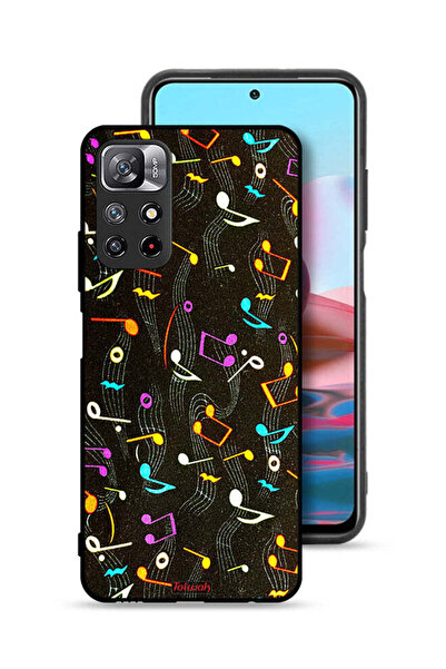 Tolwak غطاء حماية لهاتف شاومي ريدمي نوت 11 4G بنمط قماش موسيقي