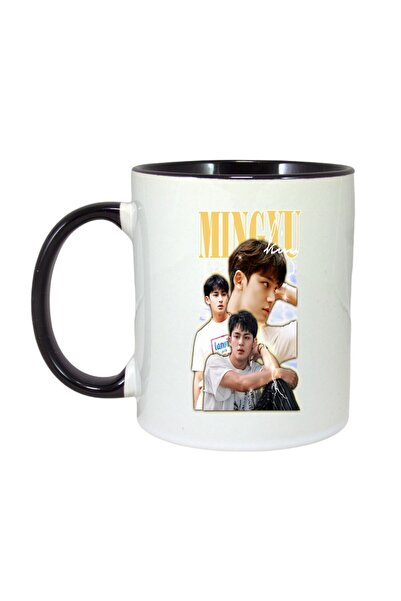 INOVATIX Cana Alba Personalizata, Formatia/trupa Mingyu, Maner Si Interior Negru, ®. 330ml