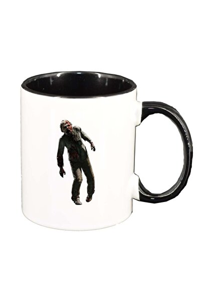 INOVATIX Cana alba personalizata, Zombie, interior negru, D374, INOVATIX®. 330ml