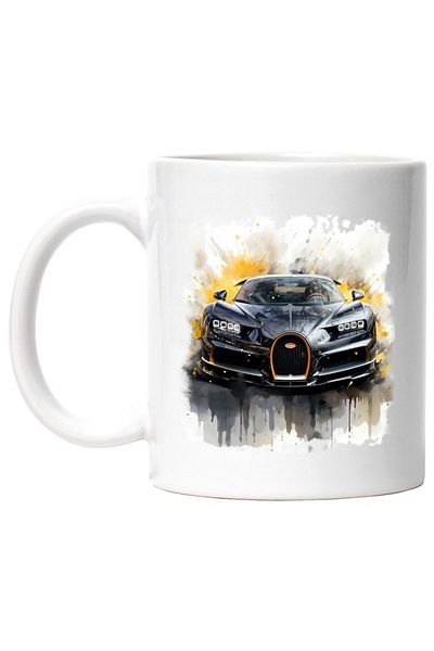 INOVATIX Personalized white mug, Sports Car, Brand, Watercolor, Paint, INOVATIX®. 330ml