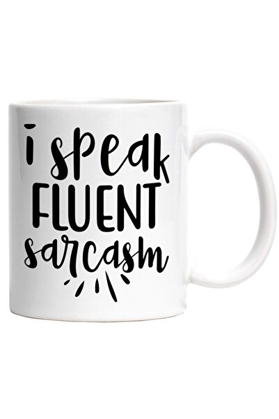 INOVATIX Cana alba personalizata, ul Eu vorbesc fluent sarcasmul, INOVATIX®. ...