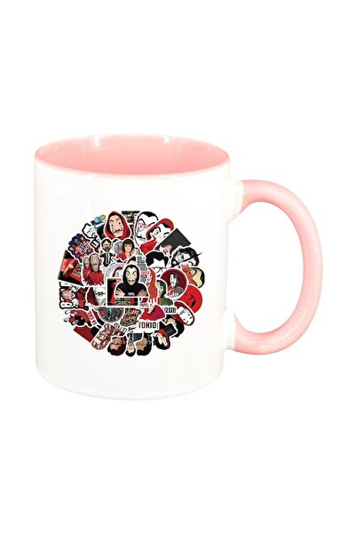 INOVATIX Personalizat Alba Canal, La Casa De Papel, interior roz, D1493, INOV...