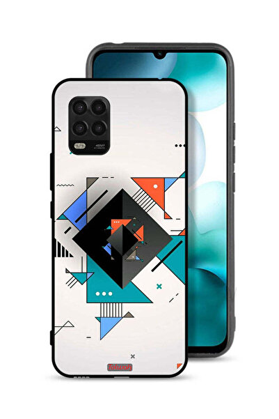 Tolwak غطاء حماية لهاتف شاومي مي 10 لايت 5G بأشكال مربعة ومثلثة ونمط تجريدي
