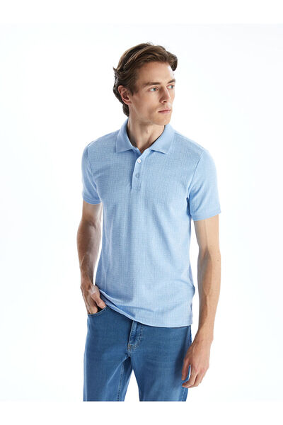 LC Waikiki Nevavm with a Difference Polo Collar Short Sleeve Men's T-Shirt