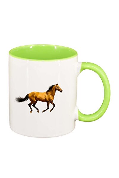 INOVATIX Cana alba personalizata, Cal, interior verde deschis, D197, INOVATIX...