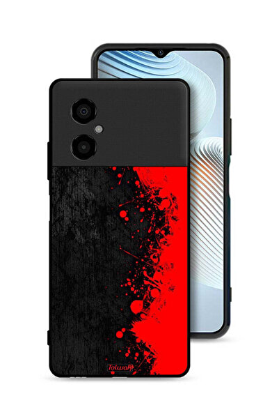 Tolwak Xiaomi Poco M4 5G Protective Case Cover Paint Abstract Pattern