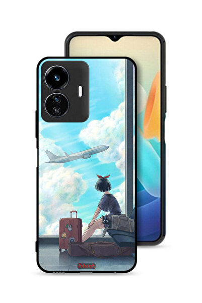 Tolwak غطاء حماية لهاتف Vivo Y77 5G برسومات فنية للسفر