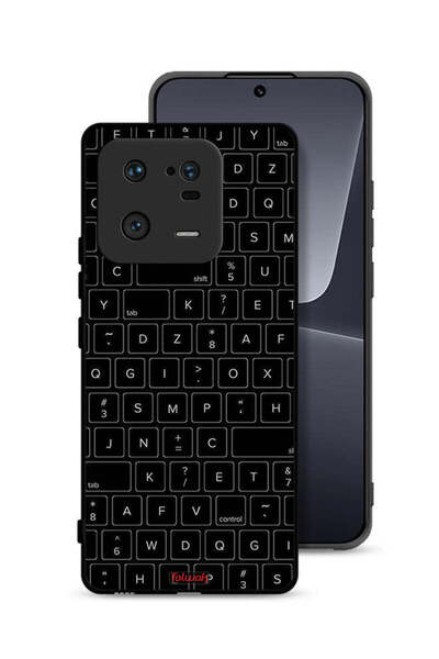 Tolwak غطاء حماية لهاتف Xiaomi 13 Pro بنمط مفاتيح لوحة مفاتيح عشوائية