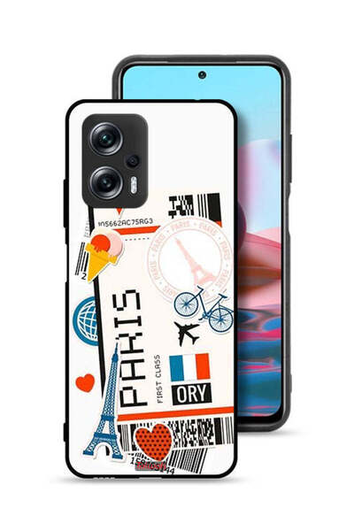 Tolwak غطاء حماية لهاتف شاومي ريدمي نوت 11T برو 5G، ملصق باريس