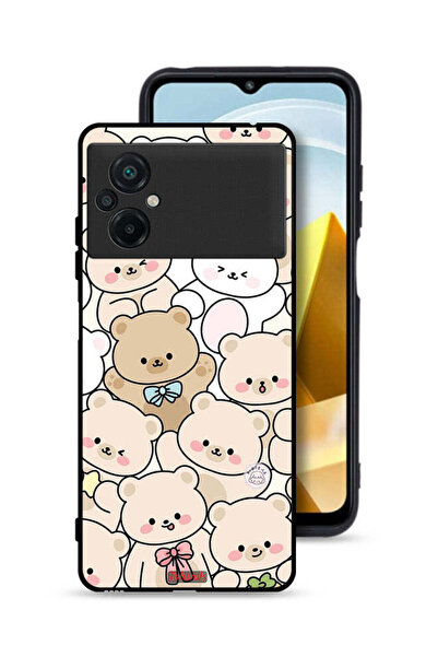 Tolwak غطاء حماية Xiaomi Poco M5 4G غطاء حماية على شكل دببة