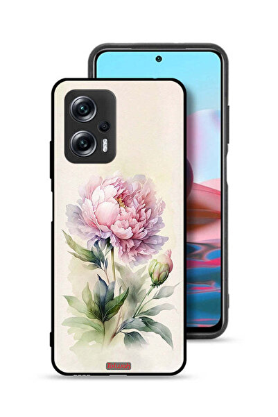 Tolwak غطاء حماية لهاتف شاومي ريدمي نوت 11T برو بلس 5G، رسمة فنية بألوان مائية وردية