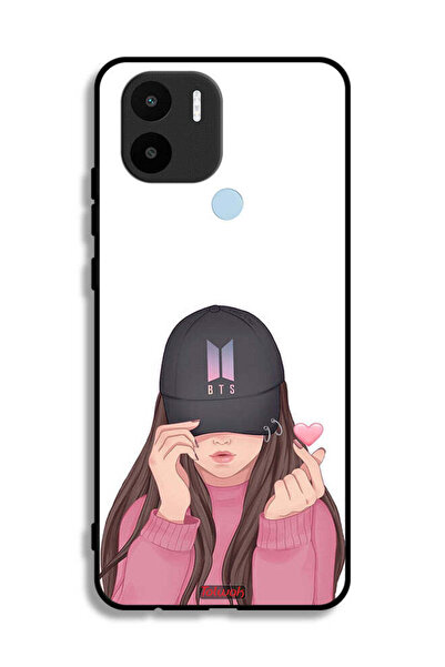 Tolwak Xiaomi Redmi A1 Plus Protective Case Cover Girl Making Snap