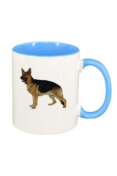 INOVATIX Cana alba personalizata, Dog, interior albastru, D349, INOVATIX®. 330ml