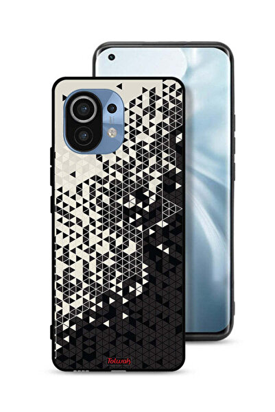Tolwak غطاء حماية لهاتف شاومي مي 11 بنمط مثلث فني رقمي