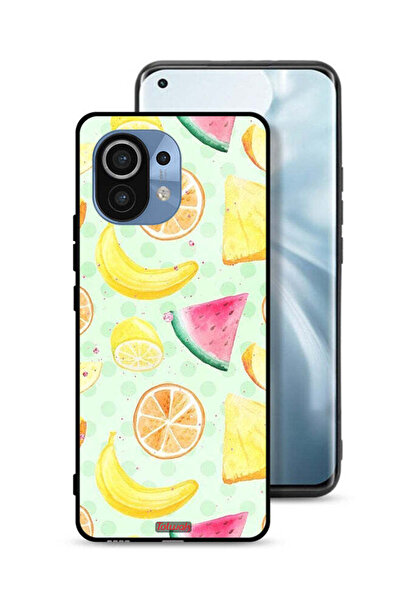 Tolwak غطاء حماية لهاتف شاومي مي 11 برسومات فنية بألوان مائية وفواكه