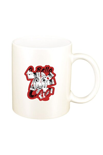 INOVATIX Baston alb personalizat, Casa de Hârtie, D1494, INOVATIX®. 330ml