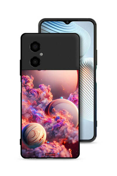 Tolwak Xiaomi Poco M4 5G Protective Case Cover Clouds Abstract Art