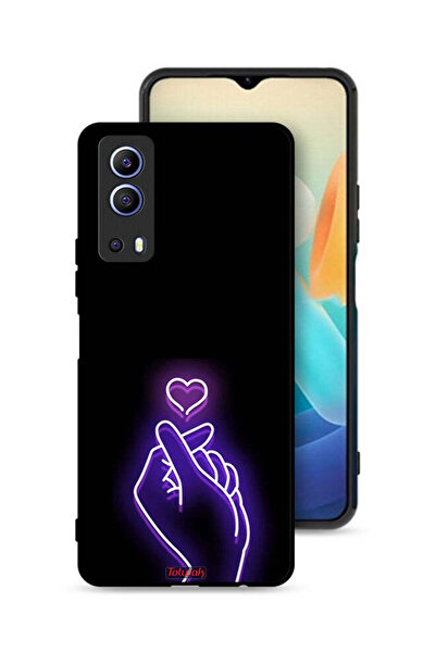 Tolwak غطاء حماية لهاتف Vivo Y72 5G بتصميم قلب صغير