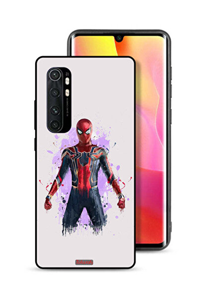 Tolwak Xiaomi Mi Note 10 Lite Protective Case Cover Iron Spider Artwork