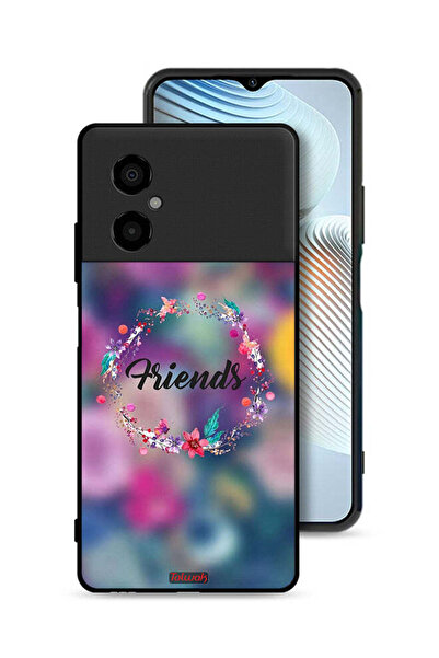 Tolwak غطاء حماية شاومي بوكو M4 5G بتصميم خاتم أصدقاء الزهور