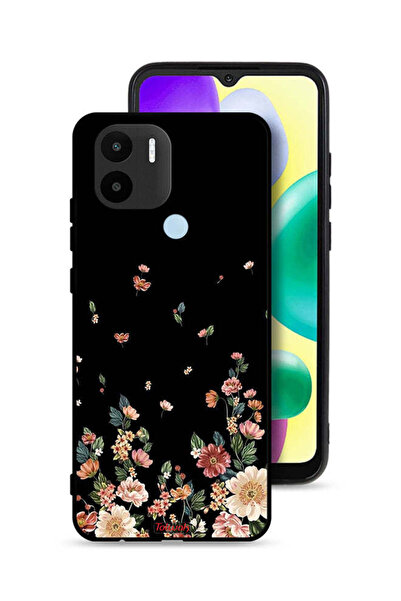 Tolwak غطاء حماية لهاتف Xiaomi Redmi A1 Plus مع زهور صغيرة في الأسفل