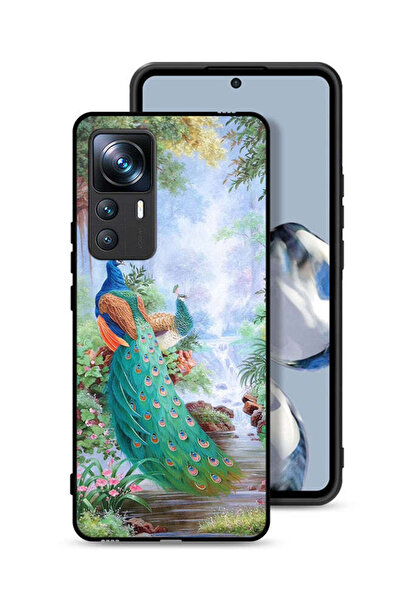 Tolwak غطاء حماية لهاتف Xiaomi 12T Pro بنقشة الطاووس