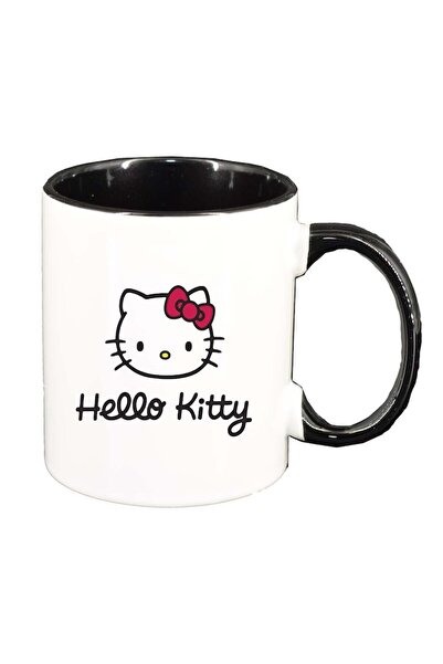 INOVATIX Cana alba personalizata, Hello Kitty, interior negru, D839, INOVATIX...