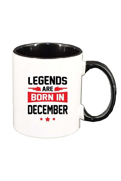 INOVATIX Personalized white mug, Legend, black interior, D83, INOVATIX®. 330ml