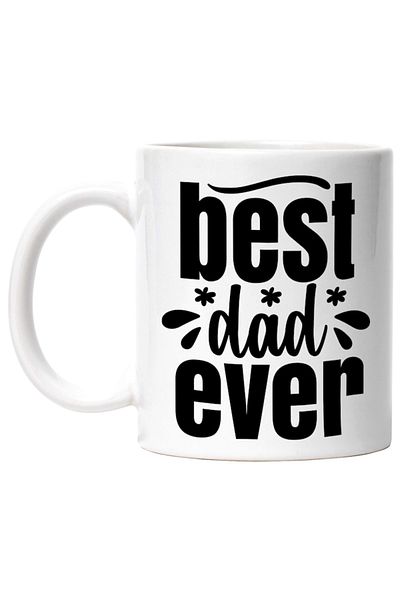 INOVATIX Personalized white mug, for the coolest dad ever - in English, INOVATIX®. 330ml