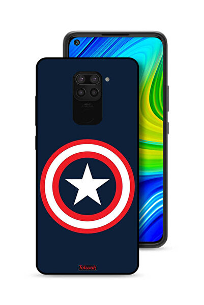 Tolwak Xiaomi Redmi Note 9 Protective Case Cover Captain America