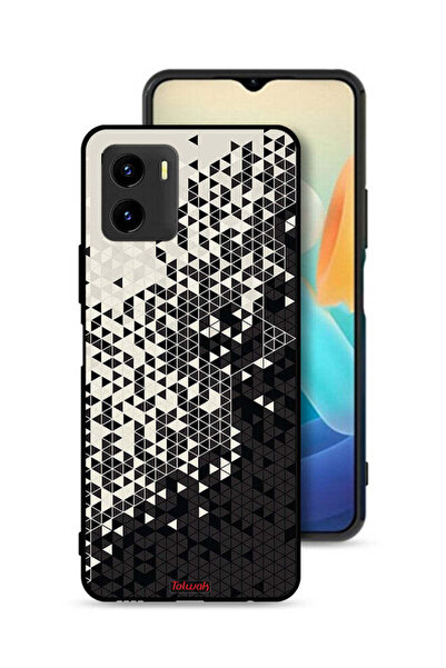 Tolwak غطاء حماية لهاتف Vivo Y15s بنمط مثلث فني رقمي