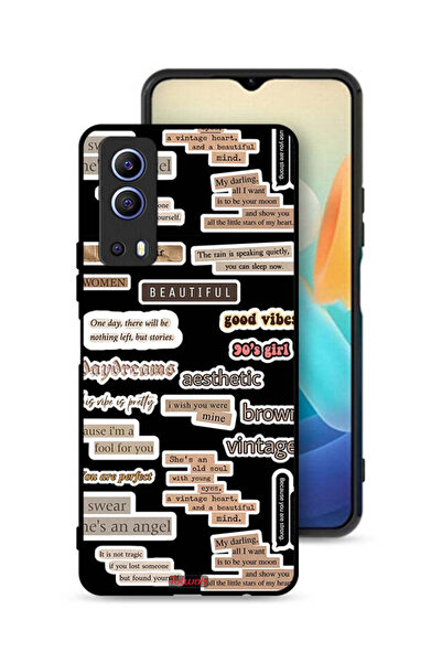 Tolwak Vivo Y72 5G Protective Case Cover Beautiful Quotes Stickers