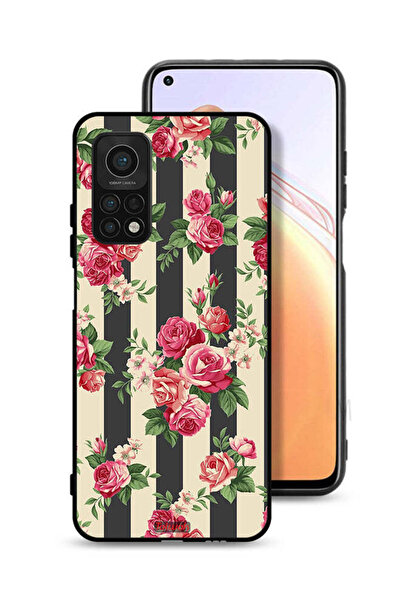 Tolwak Xiaomi Mi 10T 5G Protective Case Cover Roses Pattern
