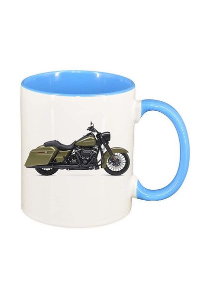 INOVATIX Personalized white mug, Motor, blue interior, D58, INOVATIX®. 330ml