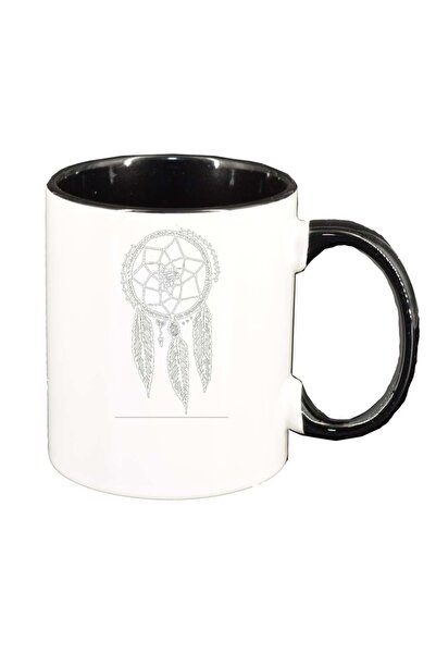 INOVATIX Cana alba personalizata, Dream Catcher, interior negru, D261, INOVAT...