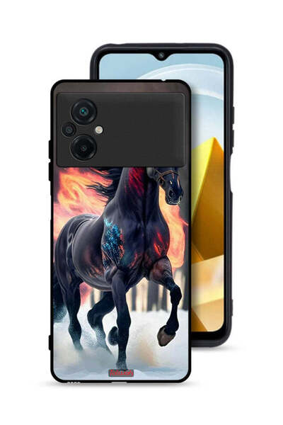 Tolwak Xiaomi Poco M5 4G Protective Case Cover Horse Hd
