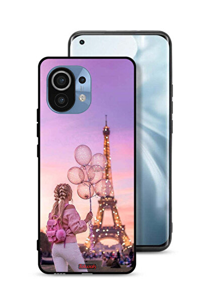 Tolwak غطاء حماية لهاتف شاومي مي 11 - فتاة تحمل بالونات