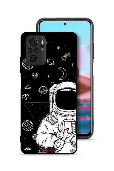 Tolwak Xiaomi Redmi Note 10 4G Protective Case Cover Astronaut Art